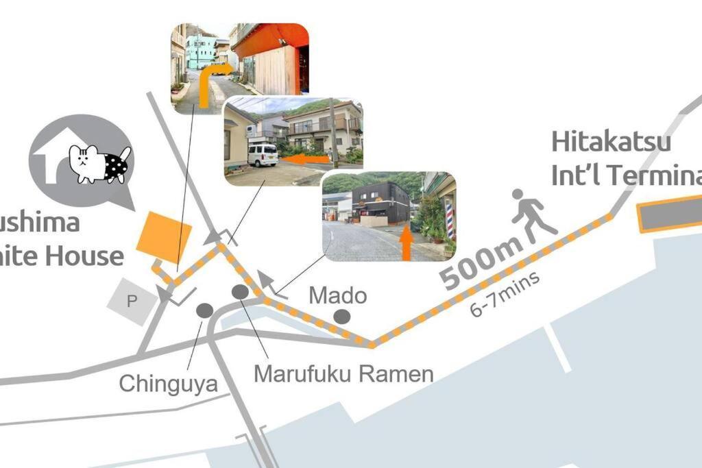 Tsushima White House Bed & Breakfast ภายนอก รูปภาพ